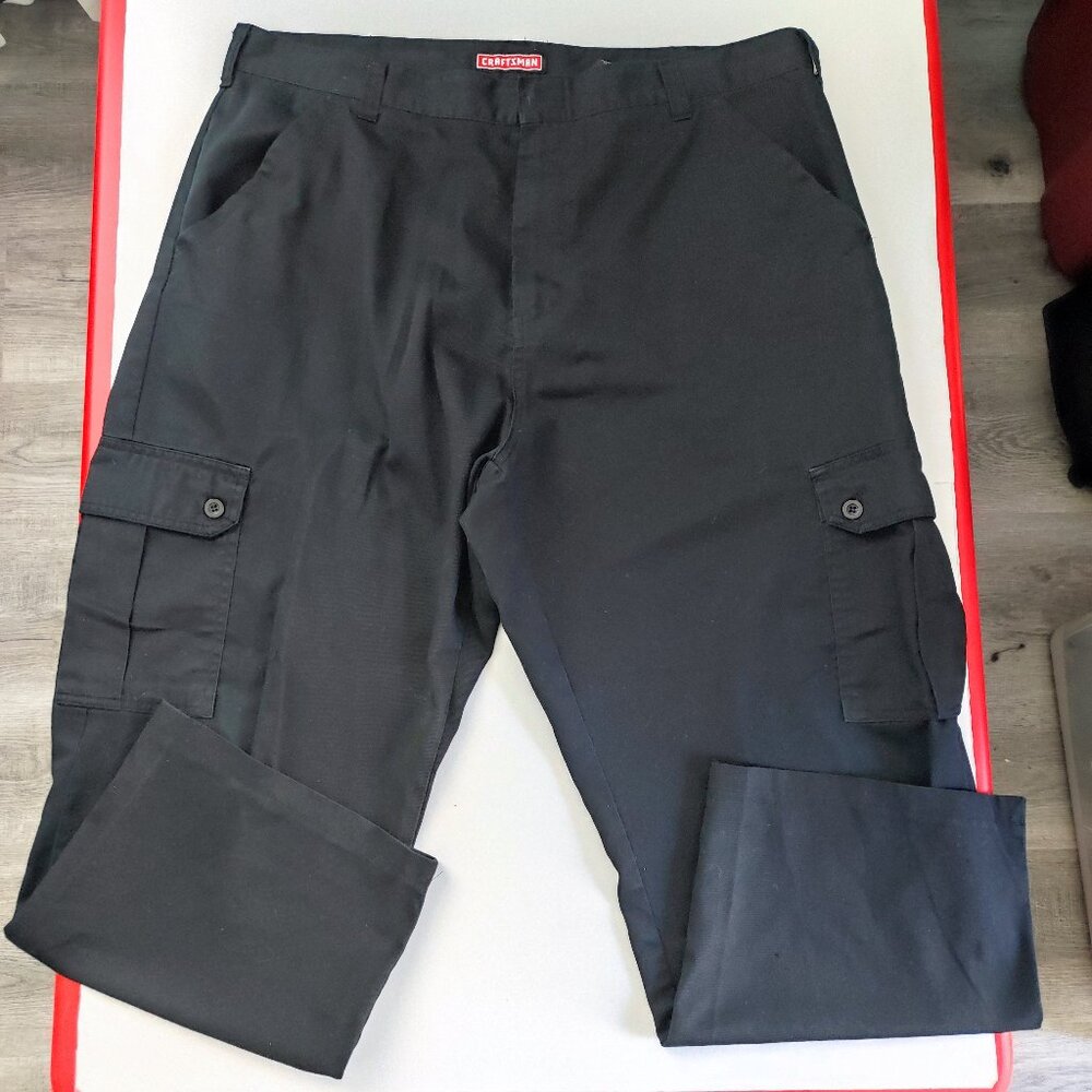 Craftsman cargo pants worker wear black men's size 40/30